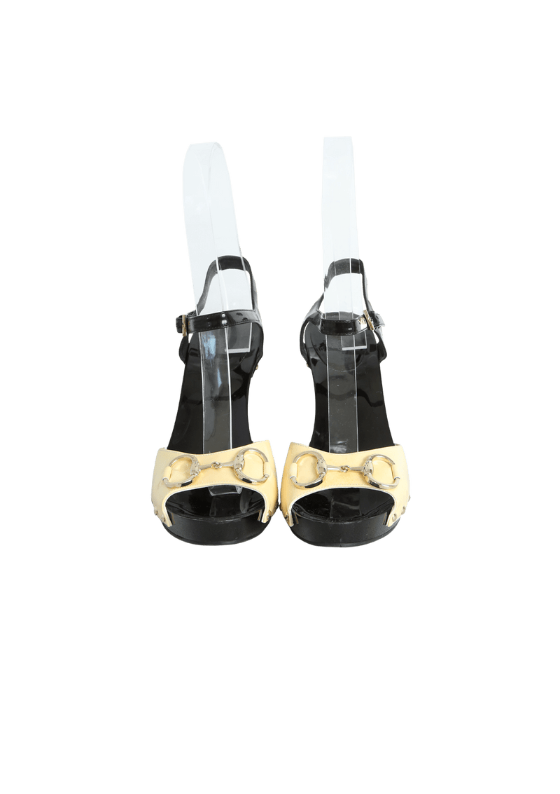 PATENT HORSEBIT SANDALS 36.5