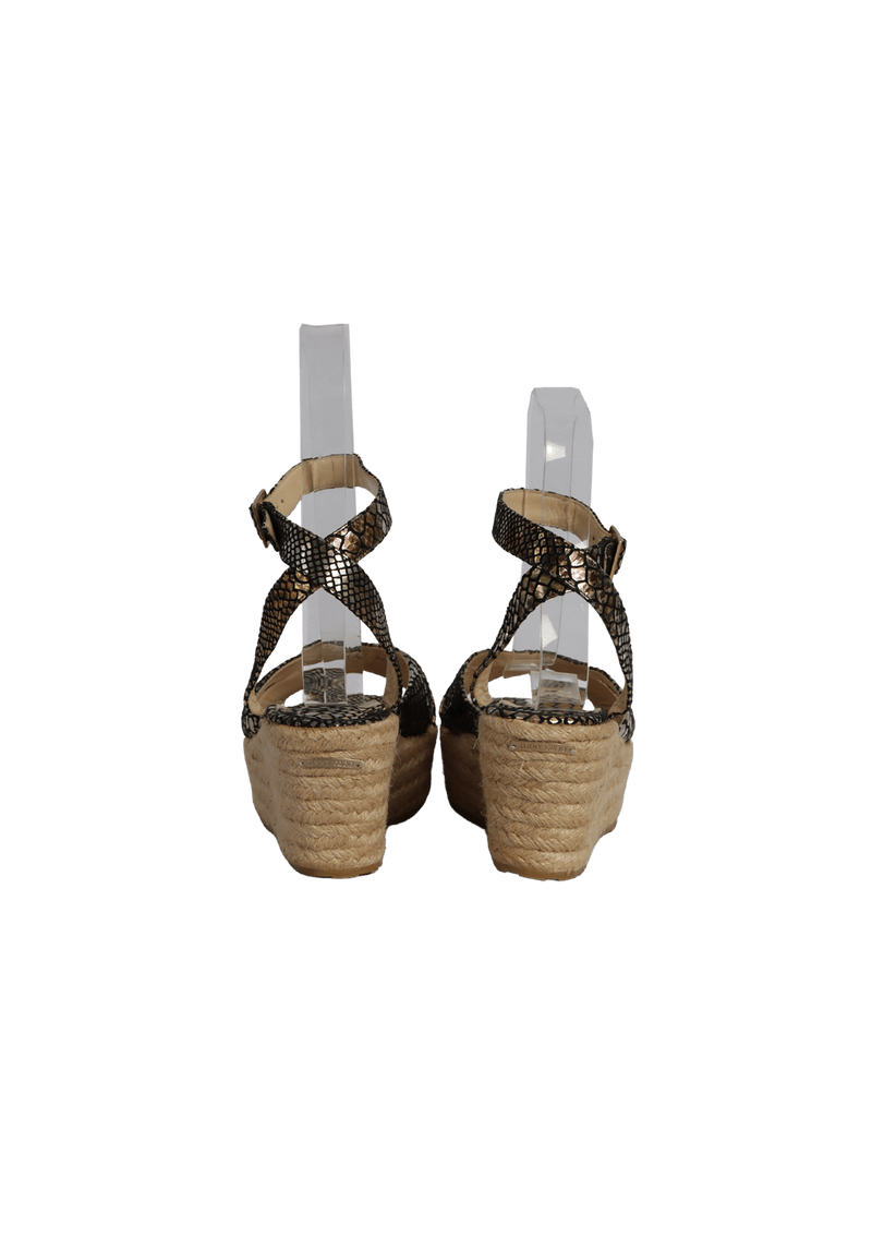 SNAKESKIN SANDALS  40