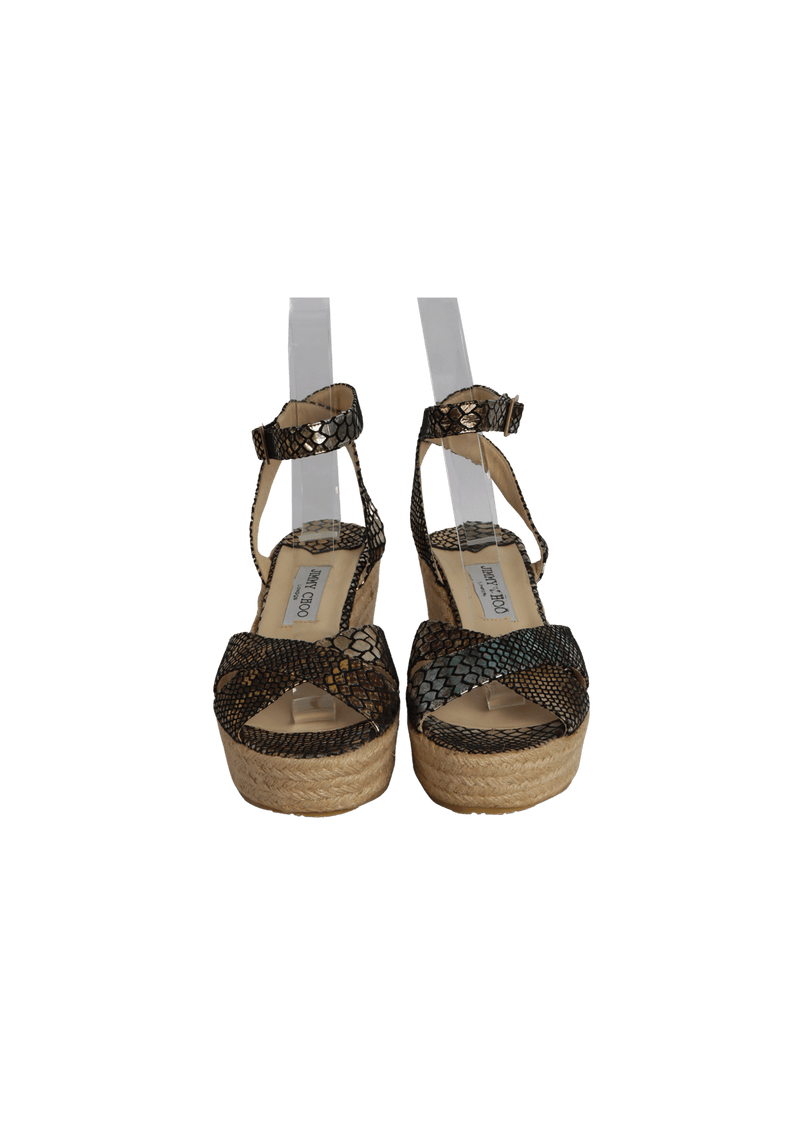 SNAKESKIN SANDALS  40