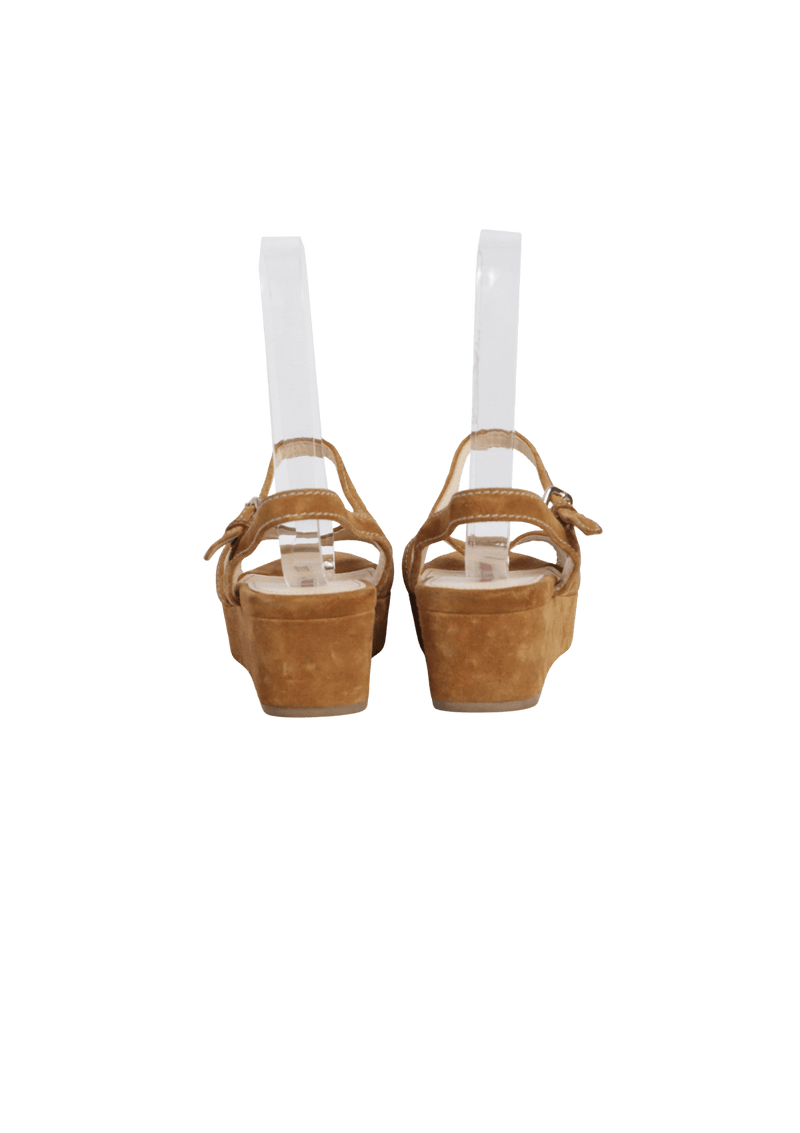 SUEDE SANDALS 38.5