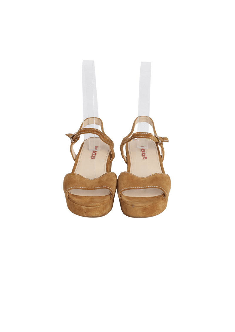 SUEDE SANDALS 38.5