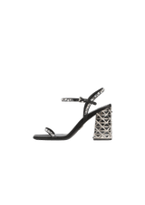 CRYSTAL-EMBELLISHED SANDALS 36.5