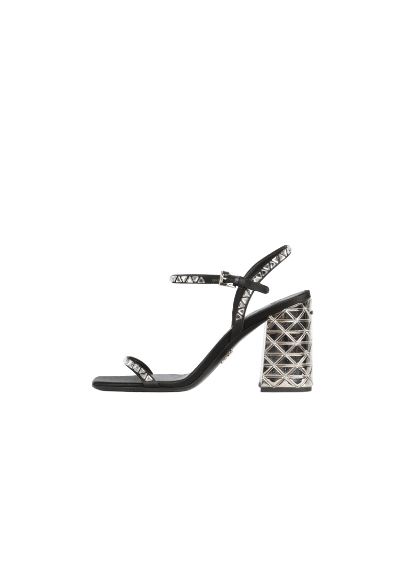 CRYSTAL-EMBELLISHED SANDALS 36.5