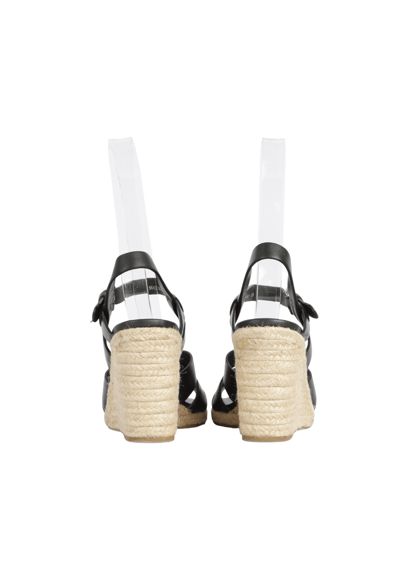 LEATHER ESPADRILLES 38