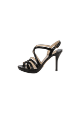 PATENT LEATHER SANDALS 35