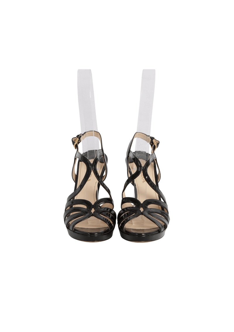 PATENT LEATHER SANDALS 35