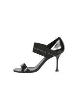 PATENT LEATHER SANDALS 37