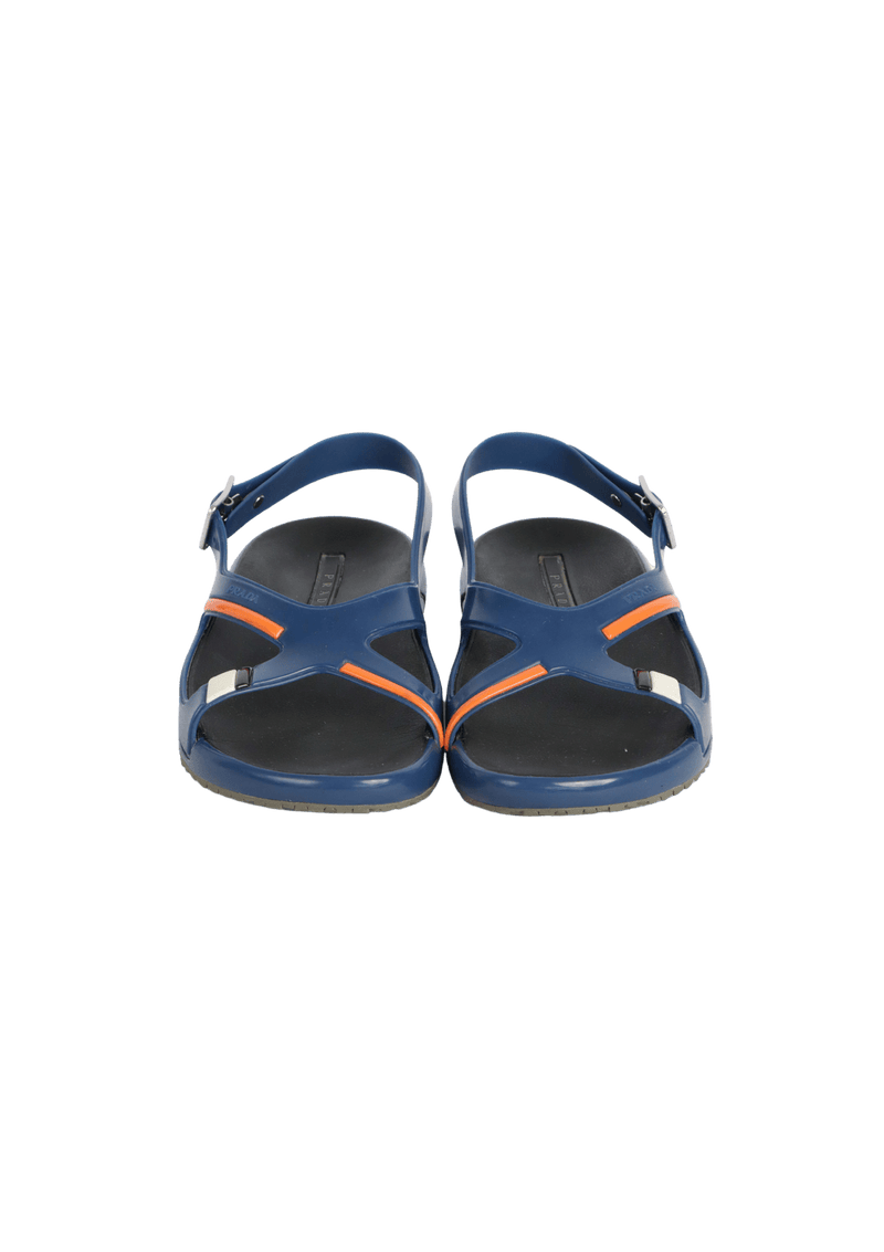 RUBBER SLINGBACK SANDALS 38