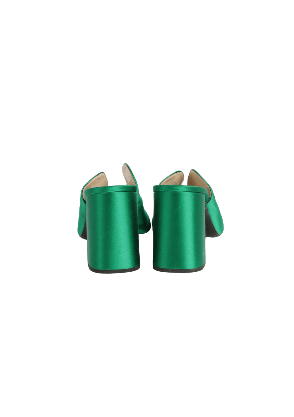 SANDÁLIA PRADA SATIN MULES VERDE 39 ORIGINAL – Gringa