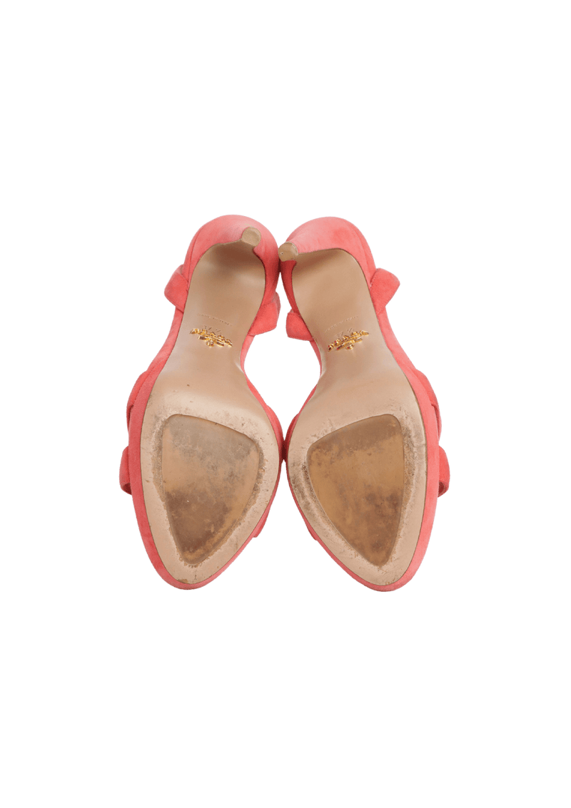 SUEDE SANDALS 36.5