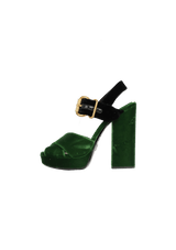 VELVET SANDALS 37.5