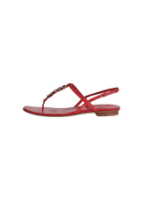 WEB FLAT SANDALS 38.5