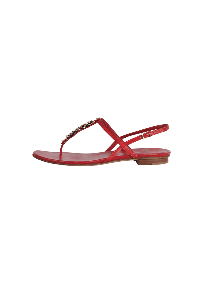 WEB FLAT SANDALS 38.5