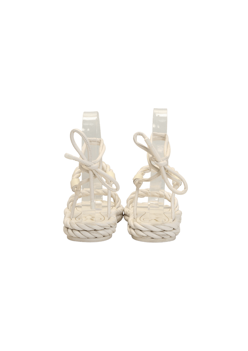 THE ROPE GRECIAN ANKLE-WRAP SANDALS 36