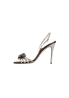 CRYSTAL SLINGBACK SANDALS 39.5