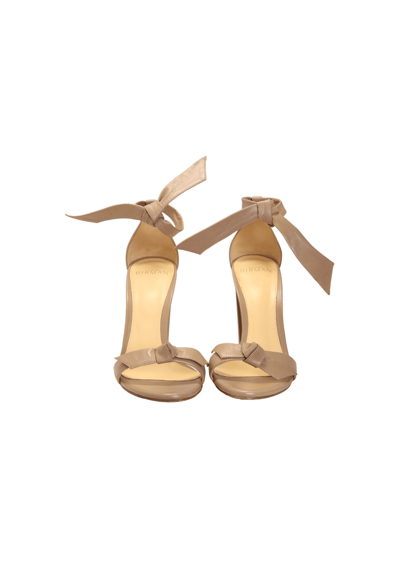 CLARITA BLOCK 90 LEATHER SANDALS 35