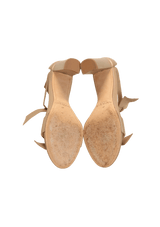 CLARITA BLOCK 90 LEATHER SANDALS 35