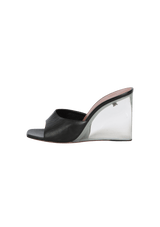 LEATHER MULES 36.5