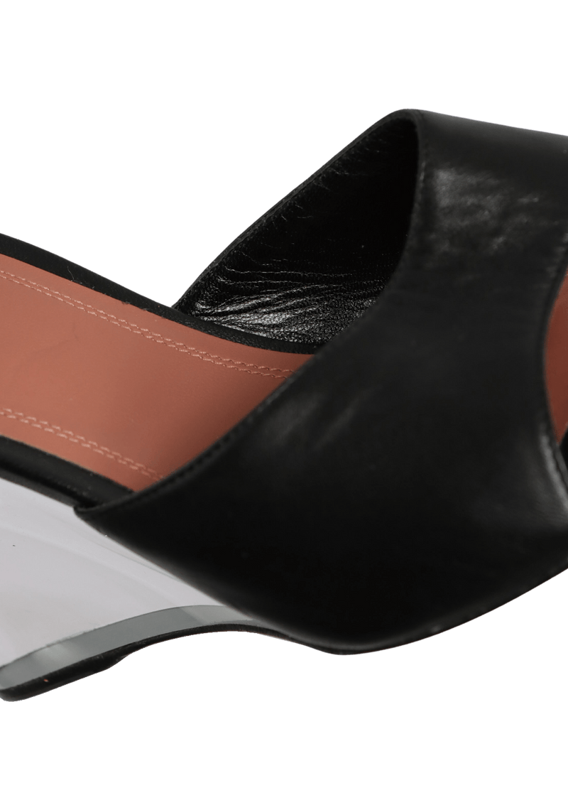 LEATHER MULES 36.5