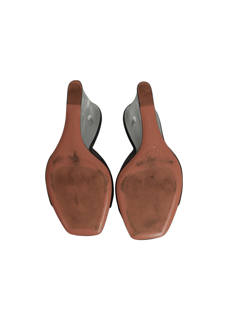 LEATHER MULES 36.5