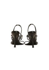 LEATHER SLINGBACK SANDALS 36