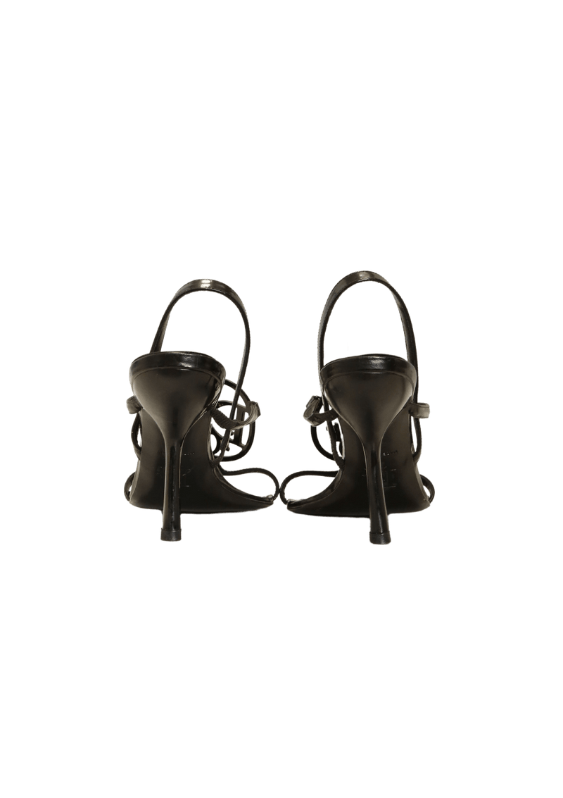 LEATHER SLINGBACK SANDALS 36