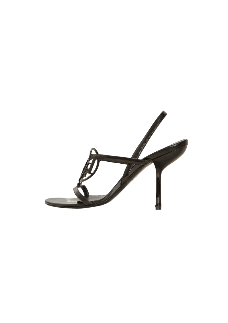 LEATHER SLINGBACK SANDALS 36