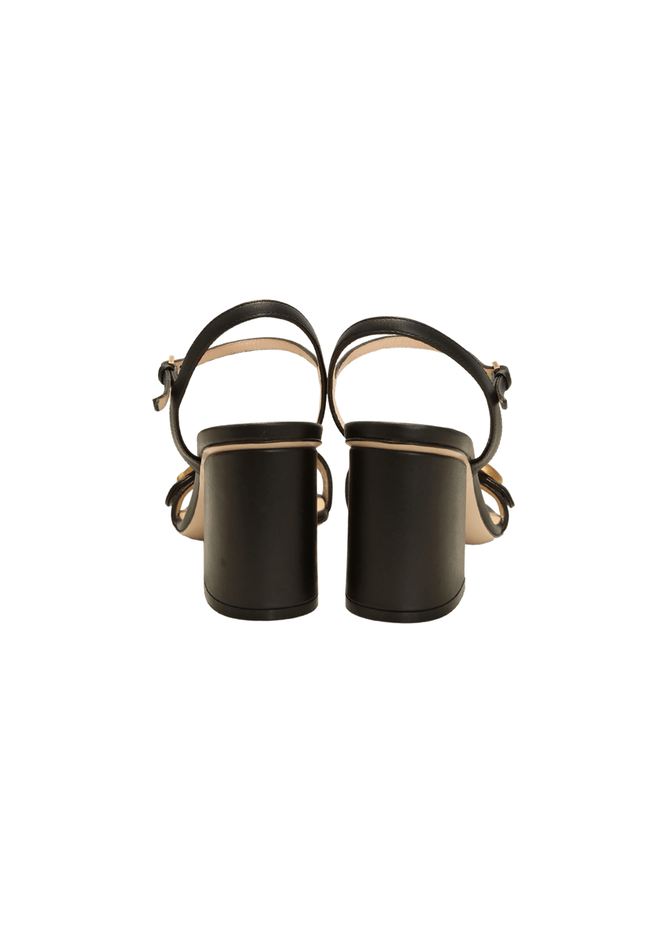 靴 Vintage Gucci Black Leather Sandals 35 SANDÁLIA SALTO ALTO GUCCI GG LOGO SANDALS PRETO 35 ORIGINAL – Gringa
