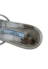 PLEXIGLASS LOGO SANDALS 36