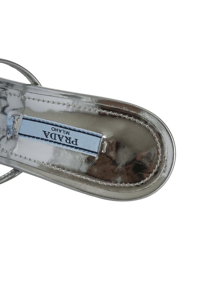 PLEXIGLASS LOGO SANDALS 36