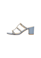 ROCKSTUD CAGED SLIDE SANDALS 36.5