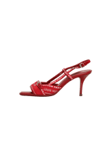 MONOCHROME CANVAS SANDALS 35