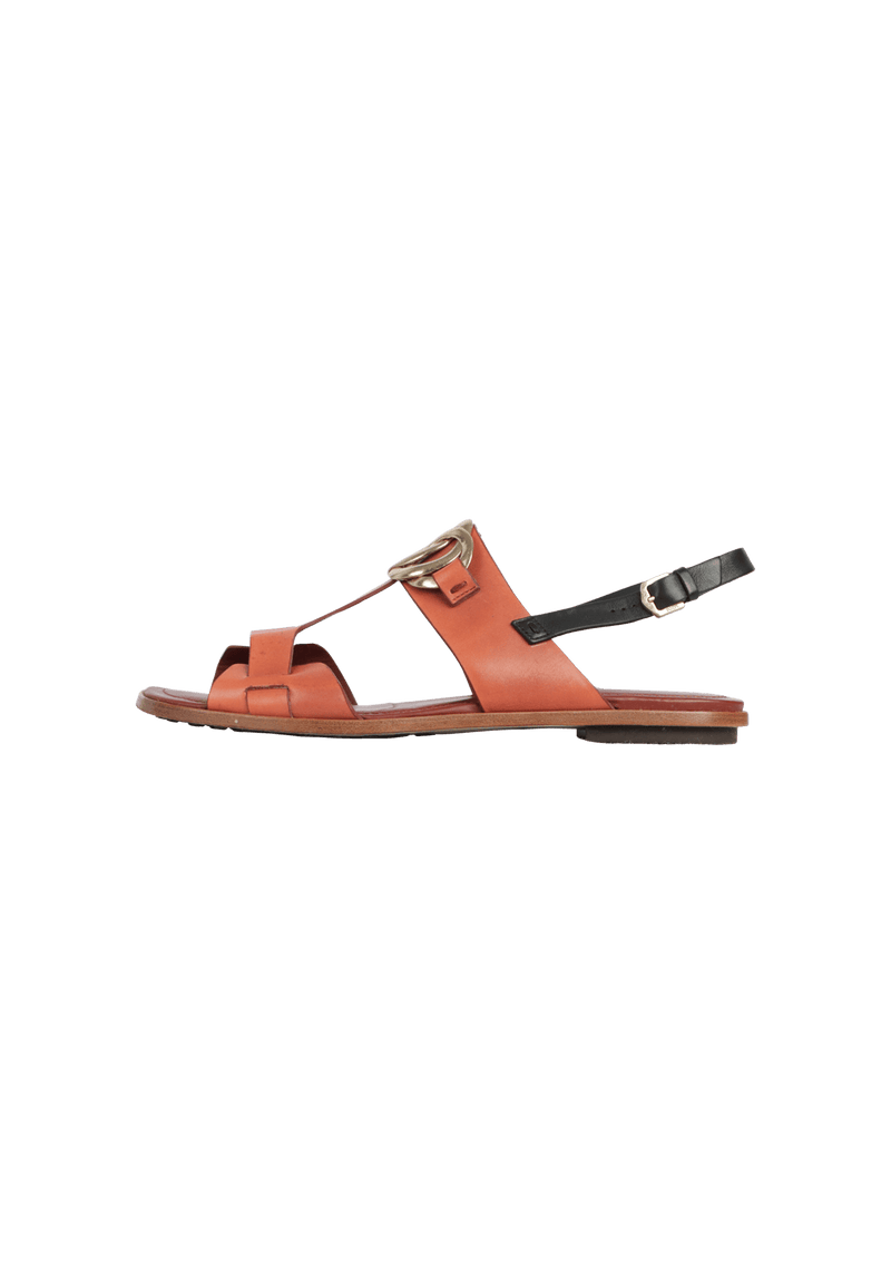 LEATHER SANDALS 38.5