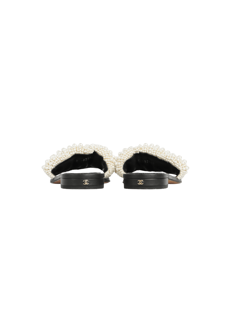 CALFSKIN PEARL CORD CC SLIDES 38