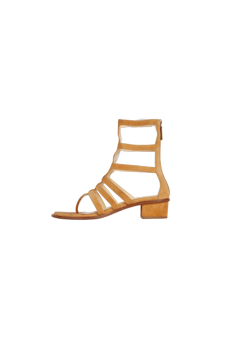 SUEDE GLADIATOR SANDALS 38