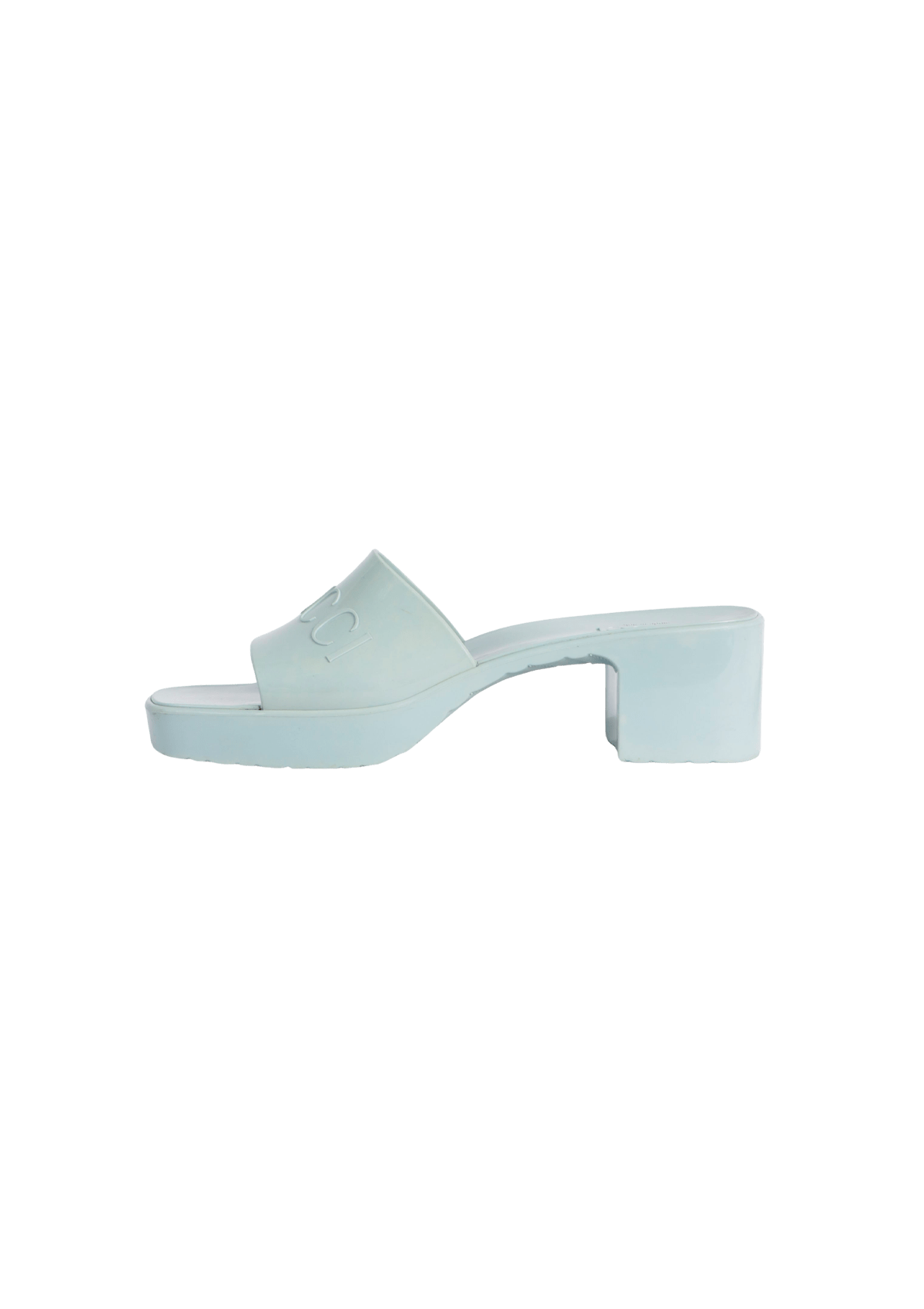 SANDÁLIA GUCCI RUBBER SLIDE SANDALS AZUL 38 ORIGINAL – Gringa
