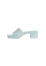 RUBBER SLIDE SANDALS 38