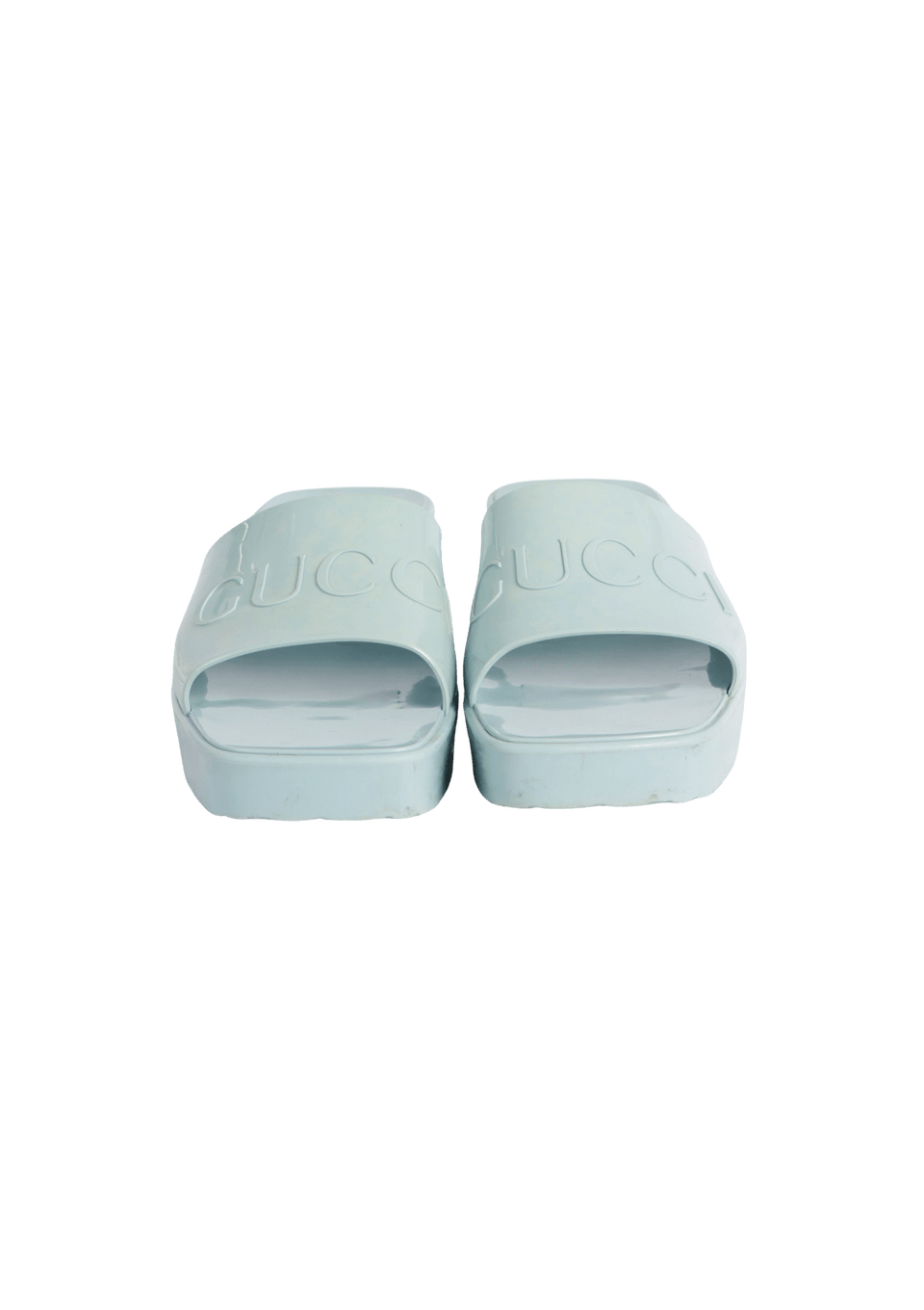 RUBBER SLIDE SANDALS 38