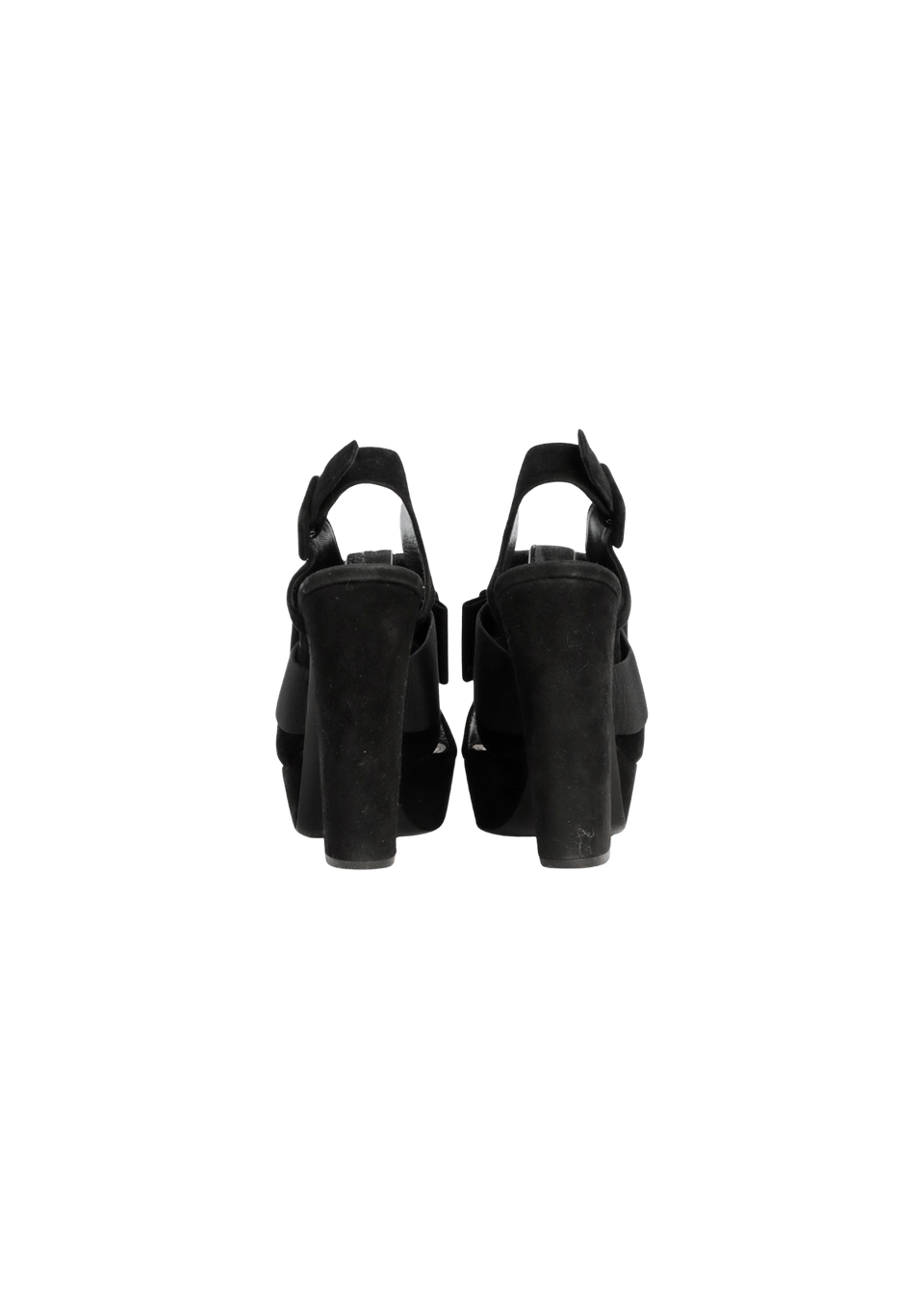 SUEDE BOW SANDALS 37.5