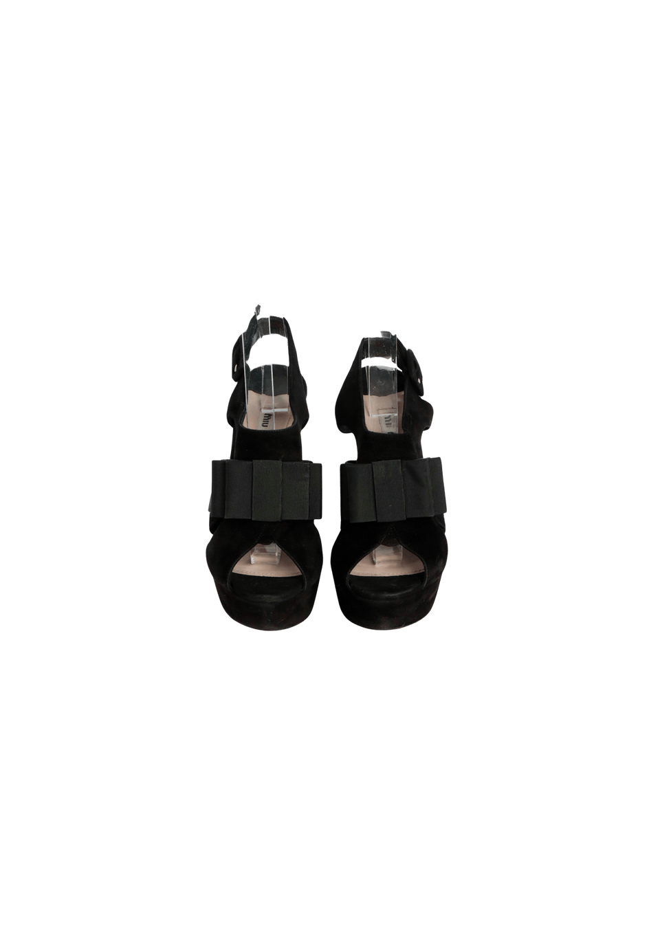 SUEDE BOW SANDALS 37.5