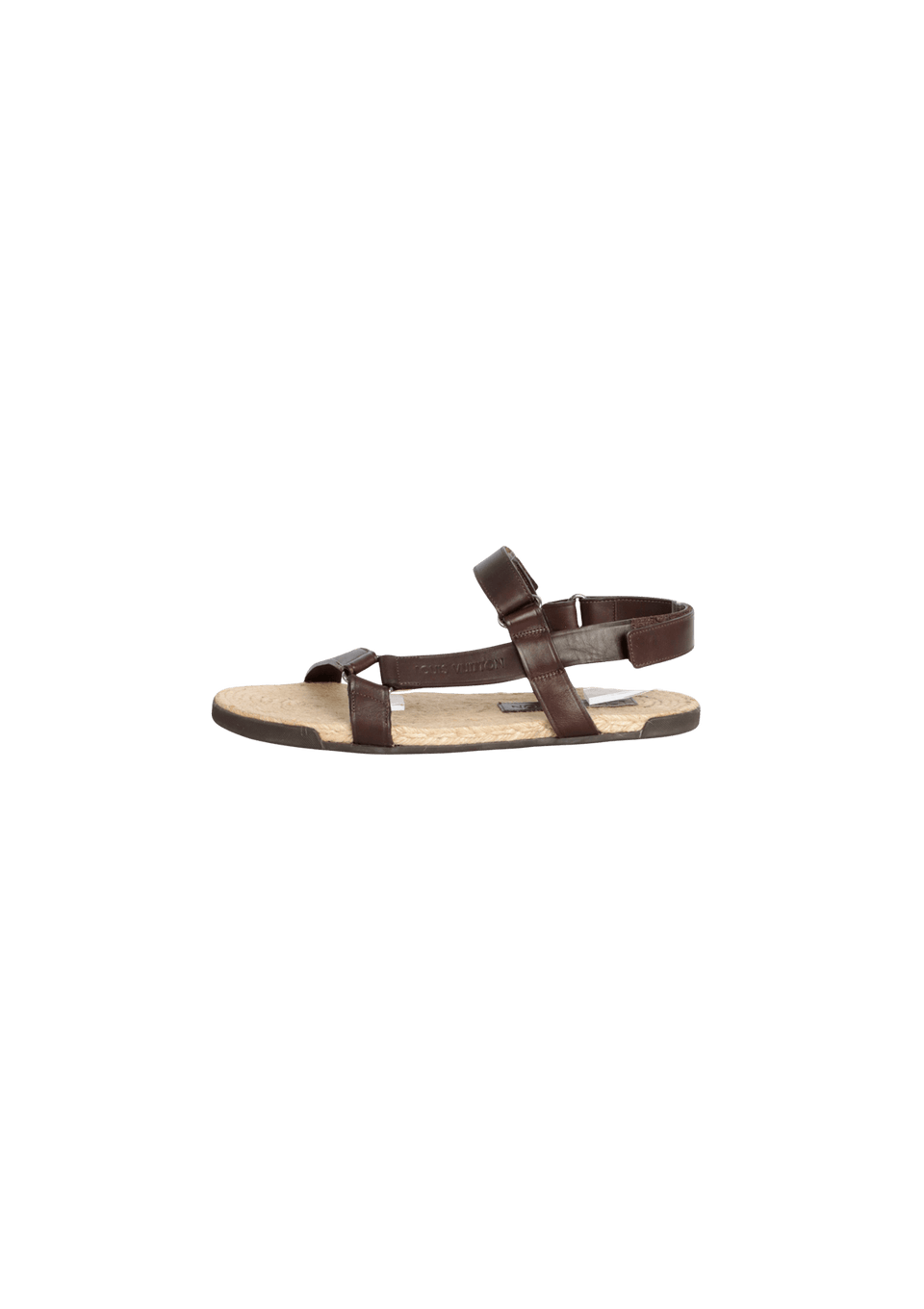 LEATHER FLAT SANDALS 42.5