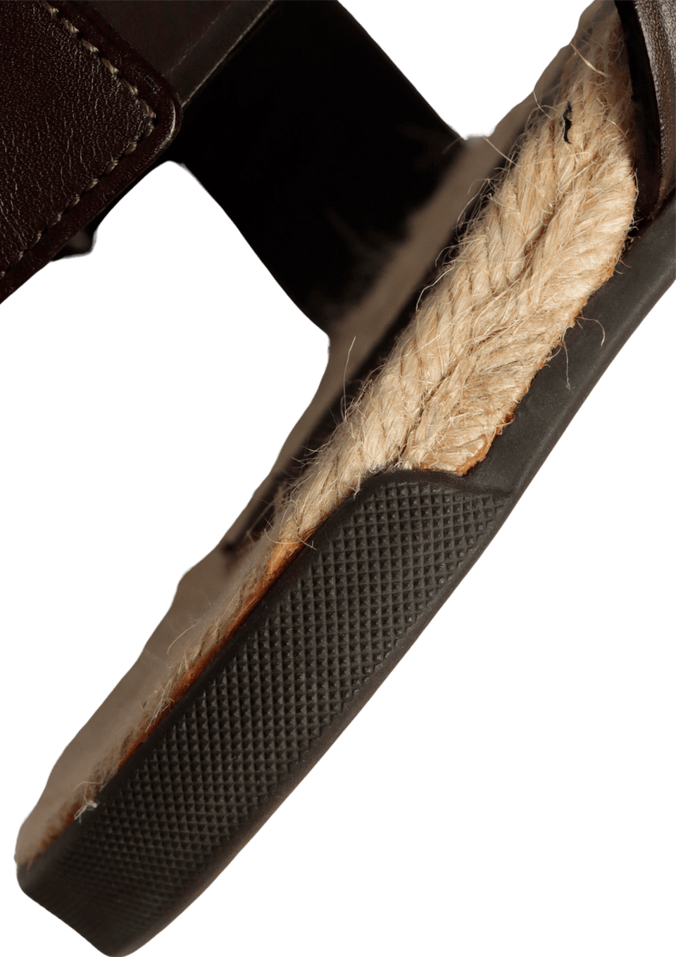 LEATHER FLAT SANDALS 42.5