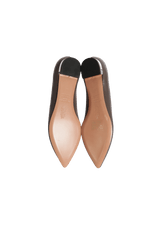 LEATHER BALLET FLATS  34