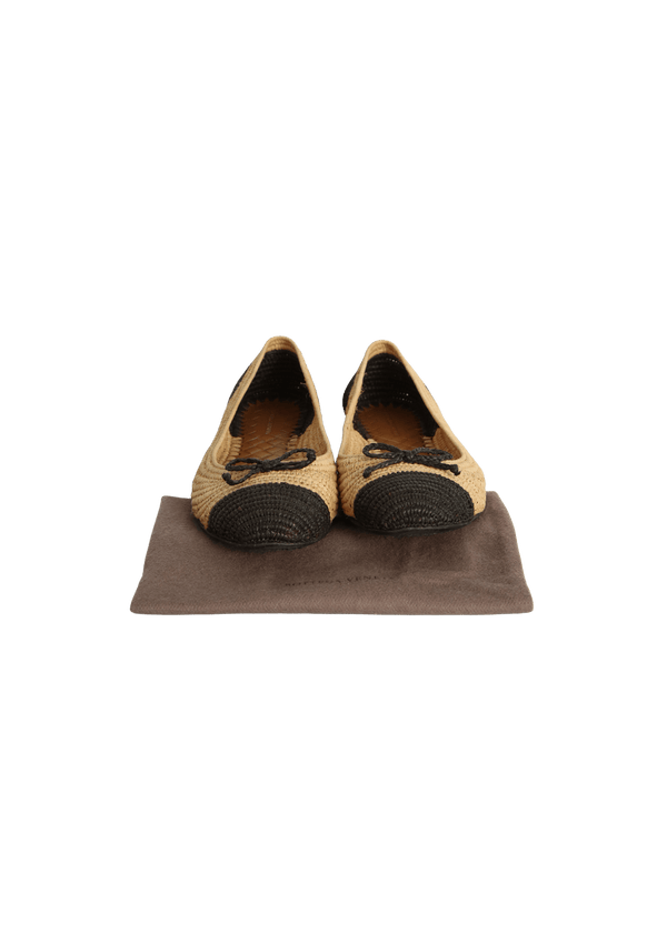 RAFFIA BALLET FLATS 37.5