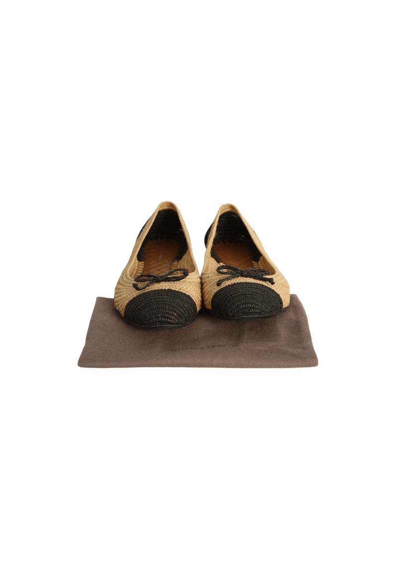 RAFFIA BALLET FLATS 37.5