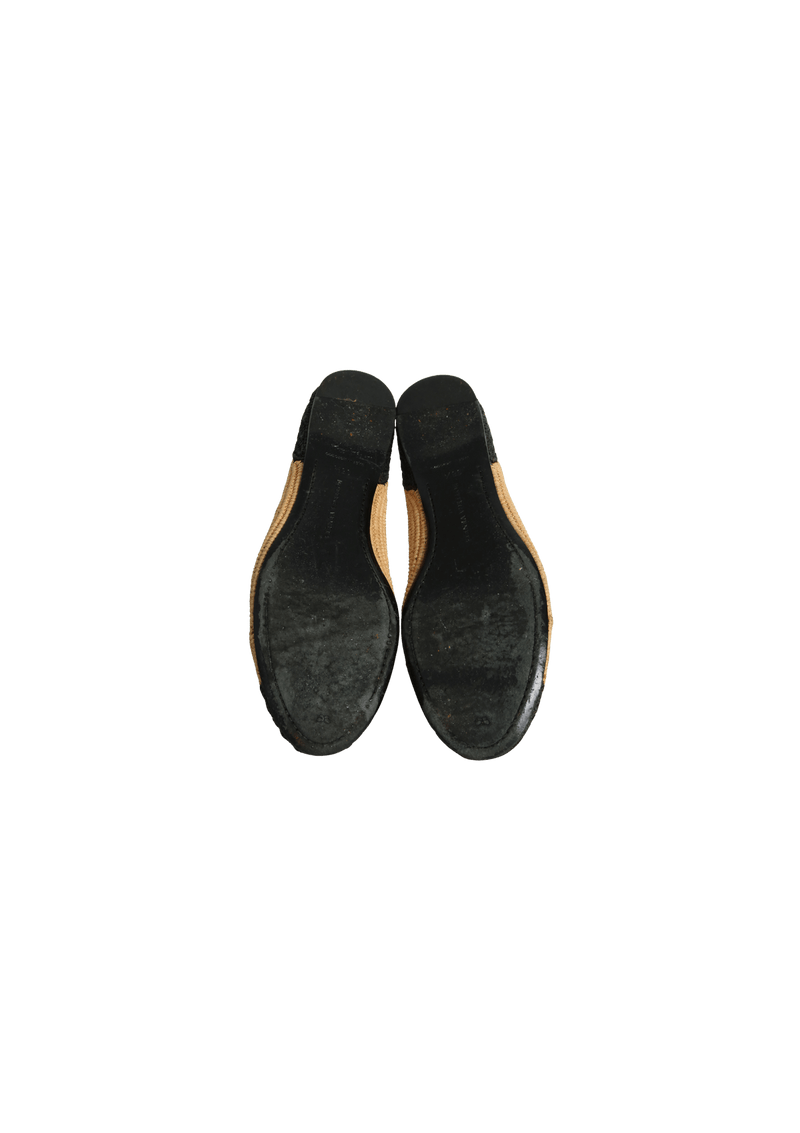 RAFFIA BALLET FLATS 37.5