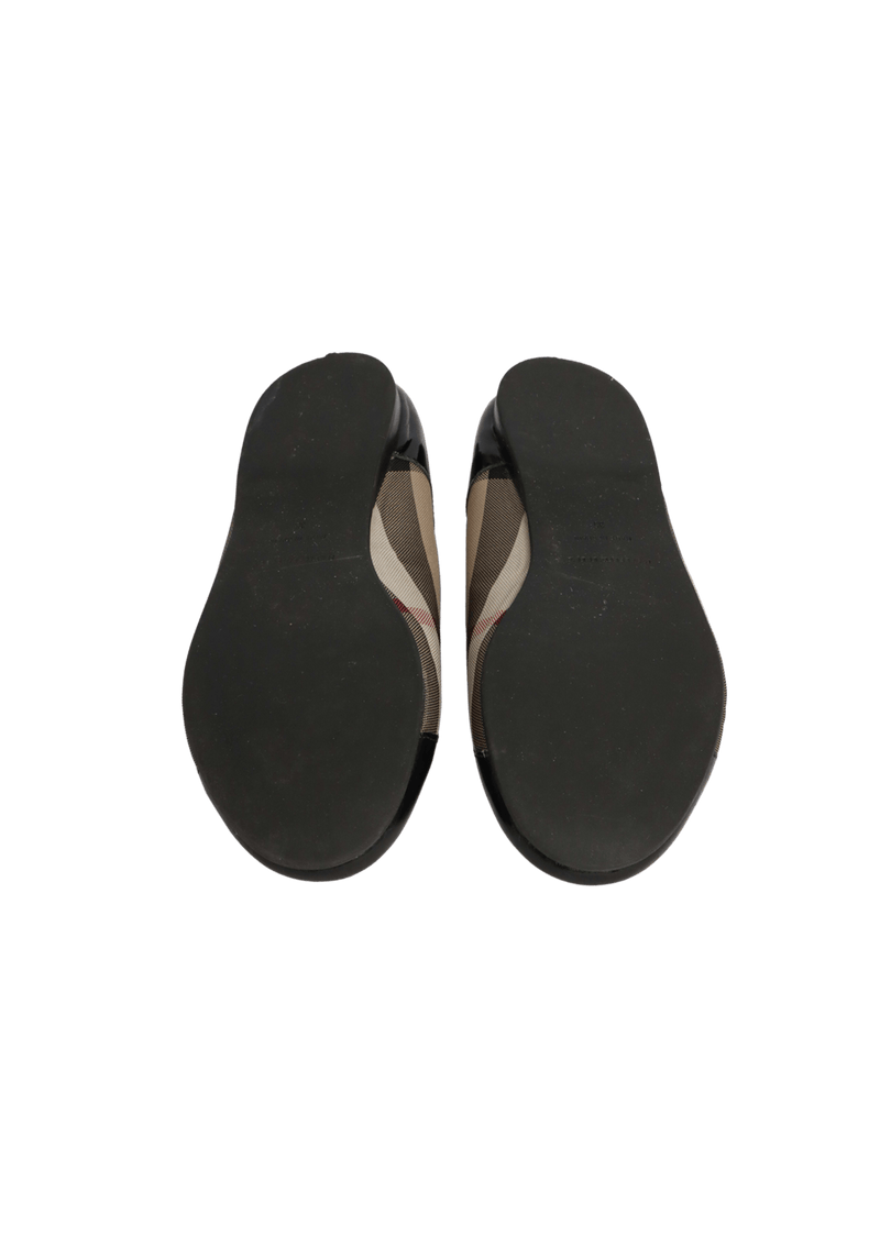 KID'S NOVA CHECK BALLET FLATS 33