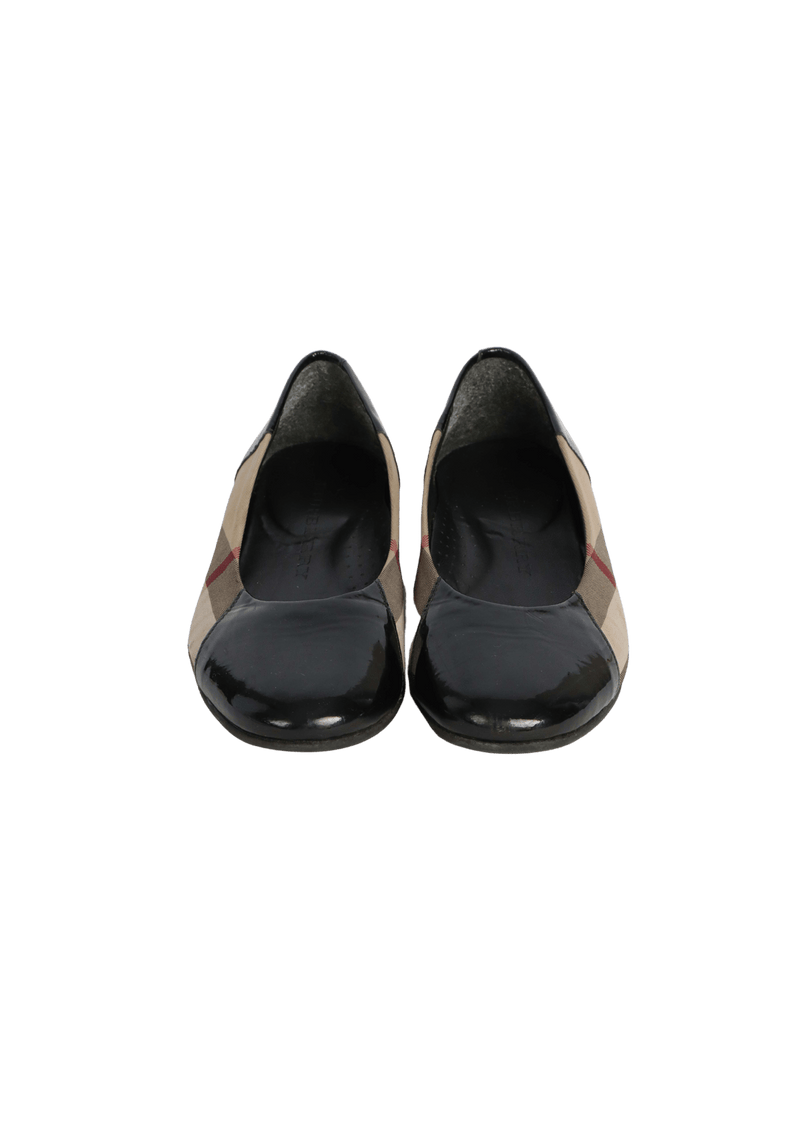 KID'S NOVA CHECK BALLET FLATS 33