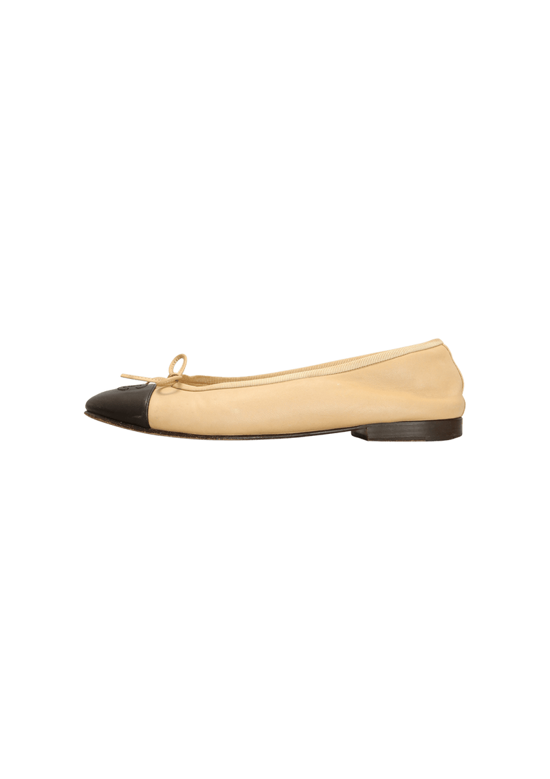 CC CAP TOE BALLET FLATS 36