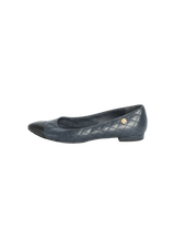 CC CAP TOE BALLET FLATS 36